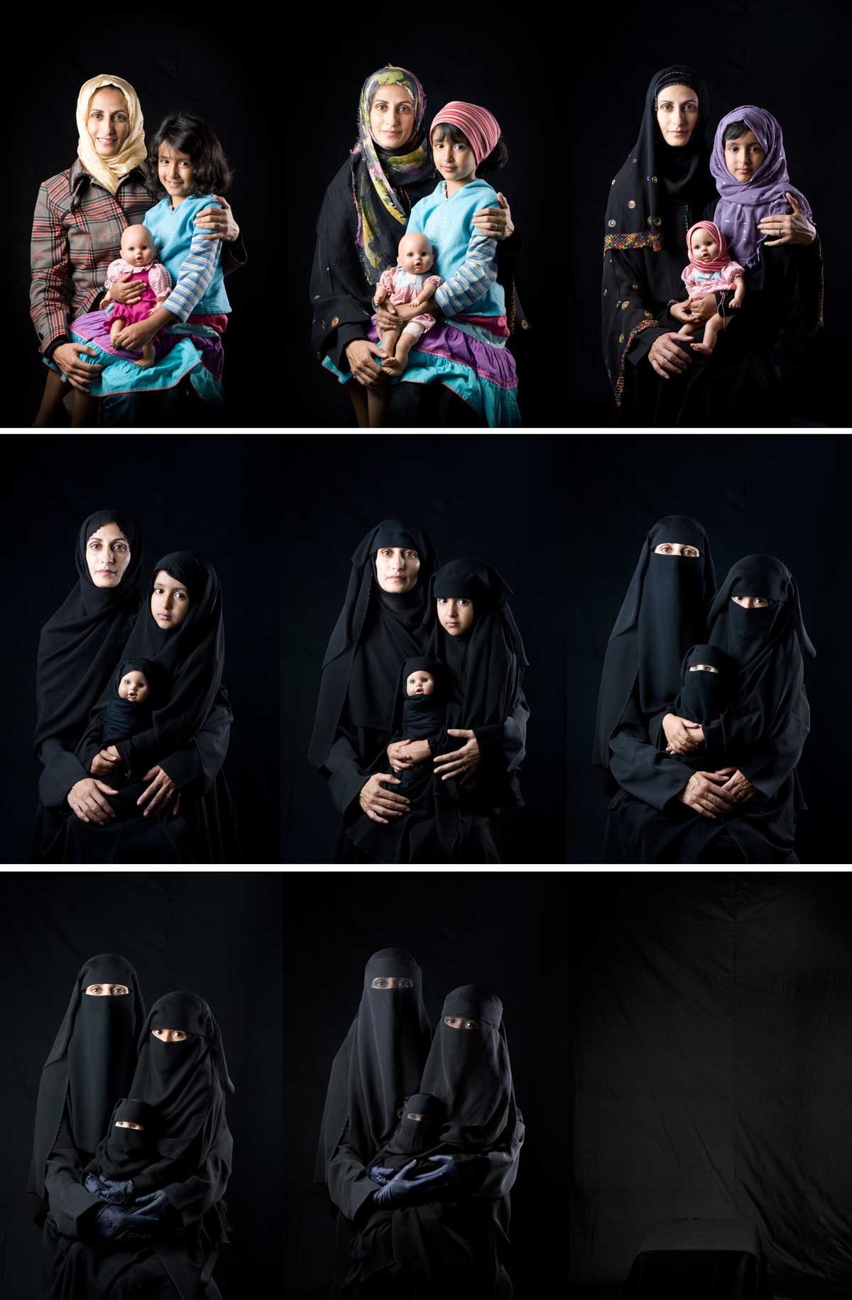 La mère, la fille et la poupée © Boushra Almutawakel