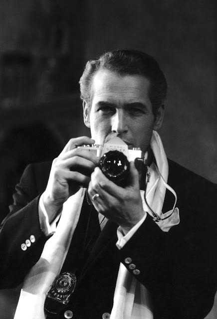 Paul Newman with camera