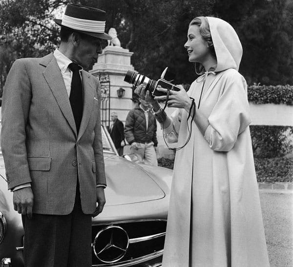 Grace Kelly Photographing Frank Sinatra