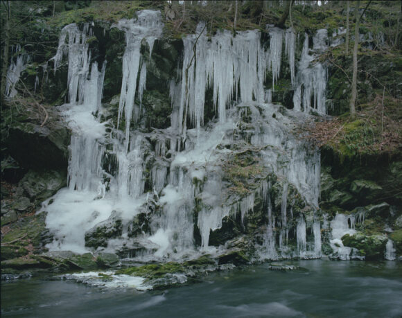 Frozen Waterfall From "Beast by the Waterfall Guesthouse" © Wenxin Zhang