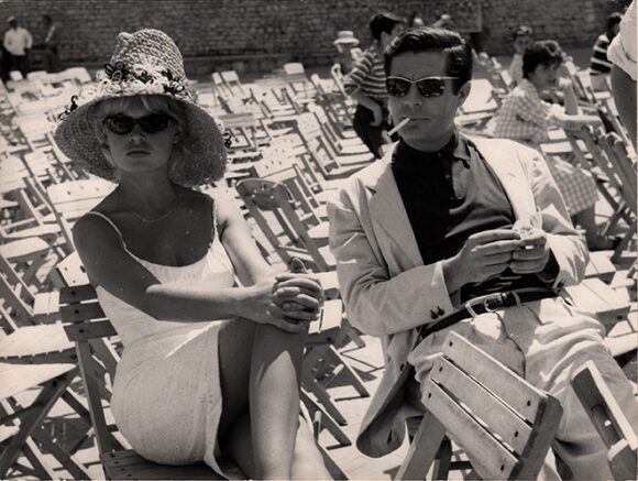 VIE PRIVEE Brigitte Bardot et Marcello Mastroianni, film de Louis Malle, 1962
