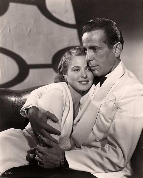 CASABLANCA Humphrey Bogart et Ingrid Bergman, film de Michael Curtiz, 1942.