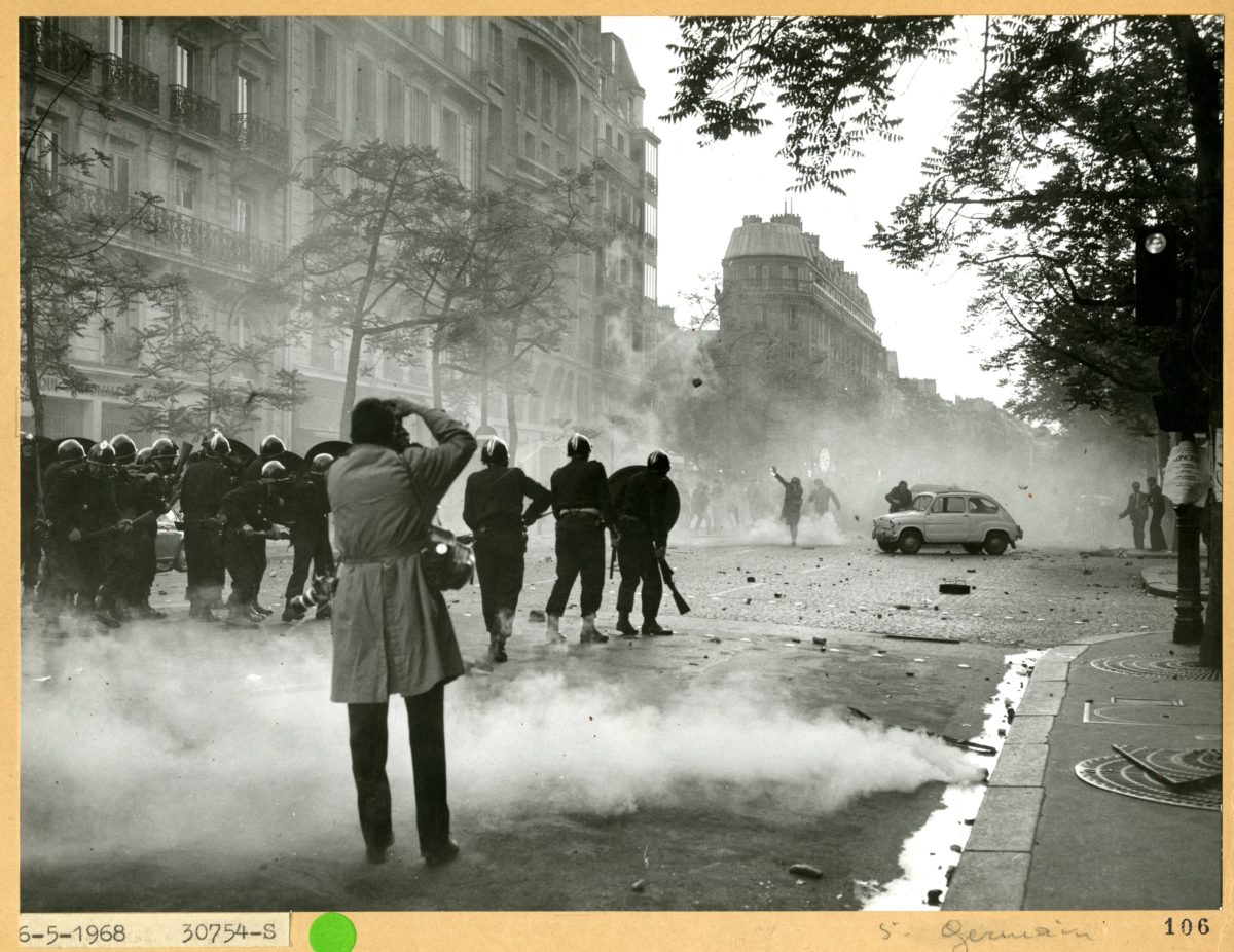 Manifestation du 6 mai 1968. Avec l’aimable autorisation de Préfecture de Police de Paris.