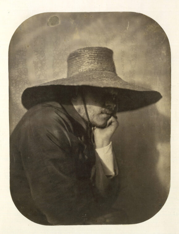 Adrien Tournachon, Autoportrait au chapeau de paille, vers 1854 BnF, département des Estampes et de la photographie