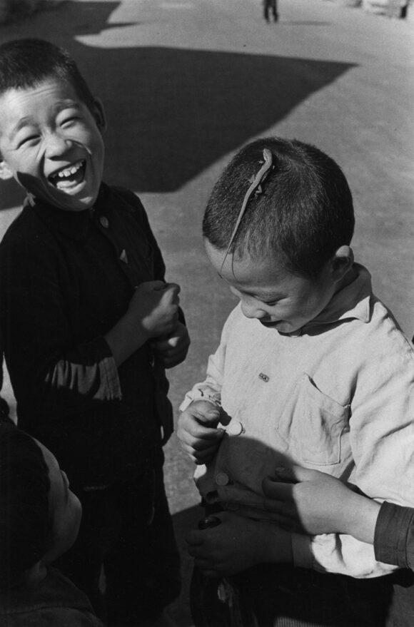 Le lézard, Kôtô photographie de la série Enfants, 1955 © Ken Domon Museum of Photography
