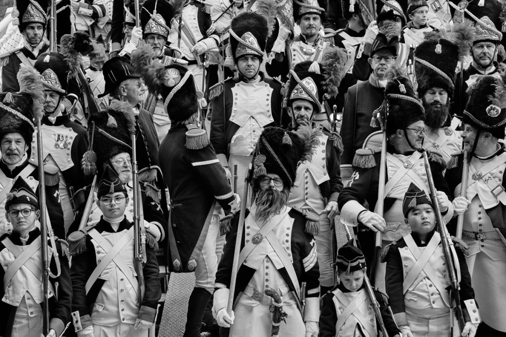 foule en uniforme